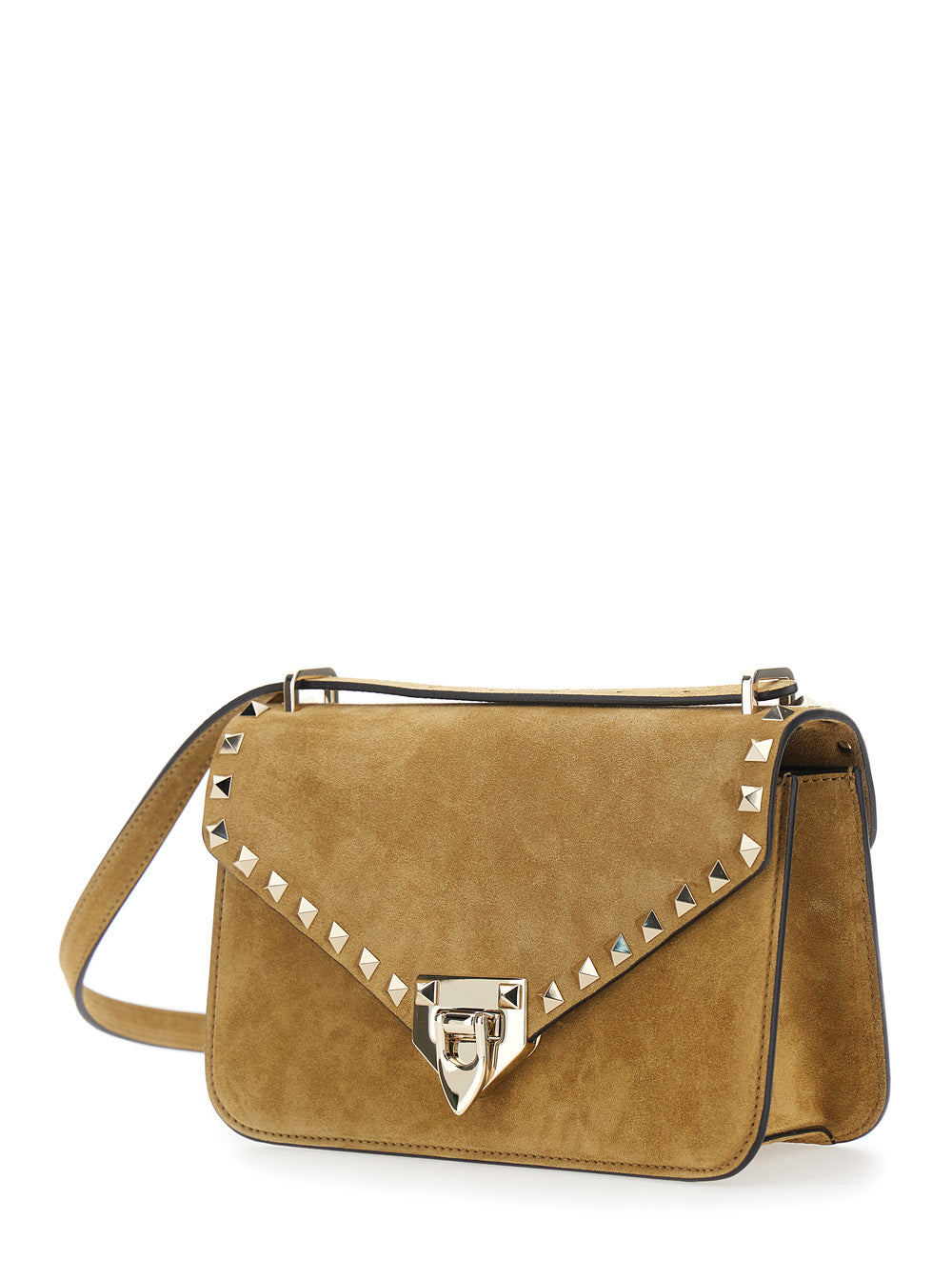 VALENTINO GARAVANI Valentino Garavani Women Small Shoulder Bag | Rockstud | Suede S./Platinum Studs