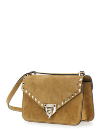 VALENTINO GARAVANI Valentino Garavani Women Small Shoulder Bag | Rockstud | Suede S./Platinum Studs
