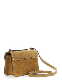 VALENTINO GARAVANI Valentino Garavani Women Small Shoulder Bag | Rockstud | Suede S./Platinum Studs