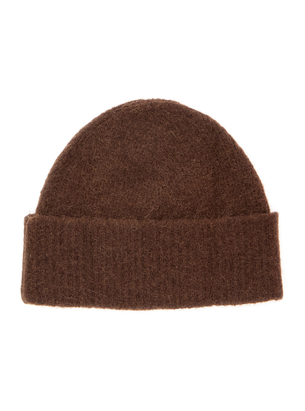 AMI PARIS Ami Paris Men Beanie With Ami De Coeur Logo And Brown Tech Fabric Unisex