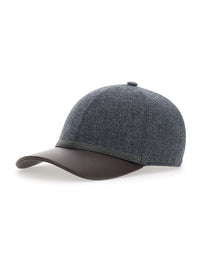 Brunello Cucinelli Women Grey Hat With Applied Monili Details In Wool Woman