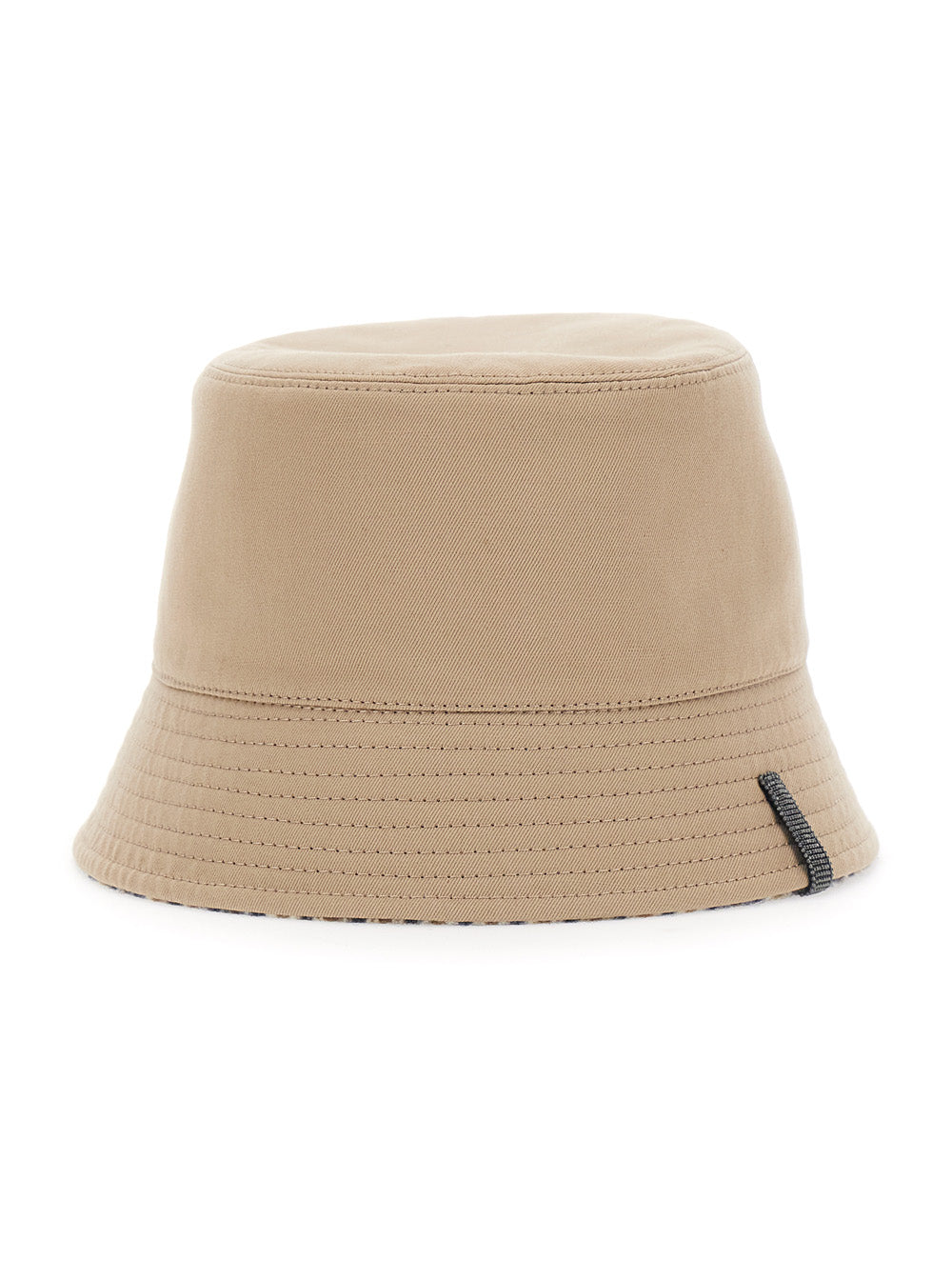Brunello Cucinelli Women Beige Hat With Side Monile Detail In Cotton And Linen For Women