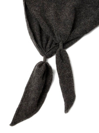 Brunello Cucinelli Women Black Scarf With Rectangular Design And Monili Details In Cashmere Women