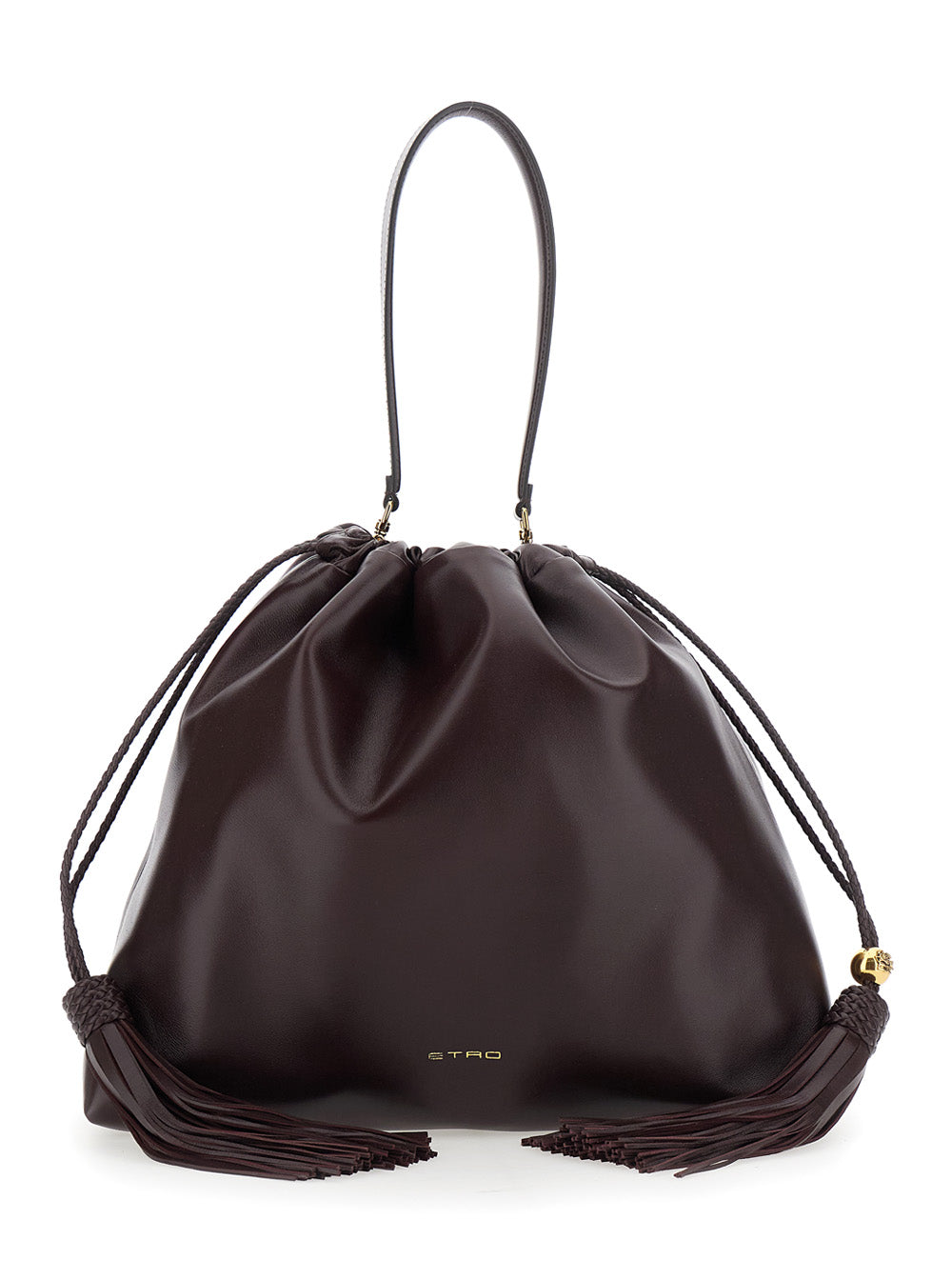 ETRO Etro Women 'Kalispera' Black Shoulder Bag With Drawstring Closure In Leather For Women