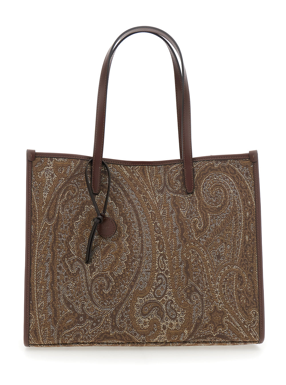 ETRO Etro Women 'Lovetrotter' Brown Tote Bag With Jacquard Motif In Denim For Women