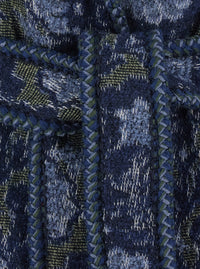 Etro Women Women's Vest With Patch Pockets And Belt In Blue