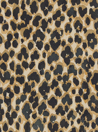 Etro Women Brown Round Neck Dress With Floral Animalier Print In Tech Fabric Women