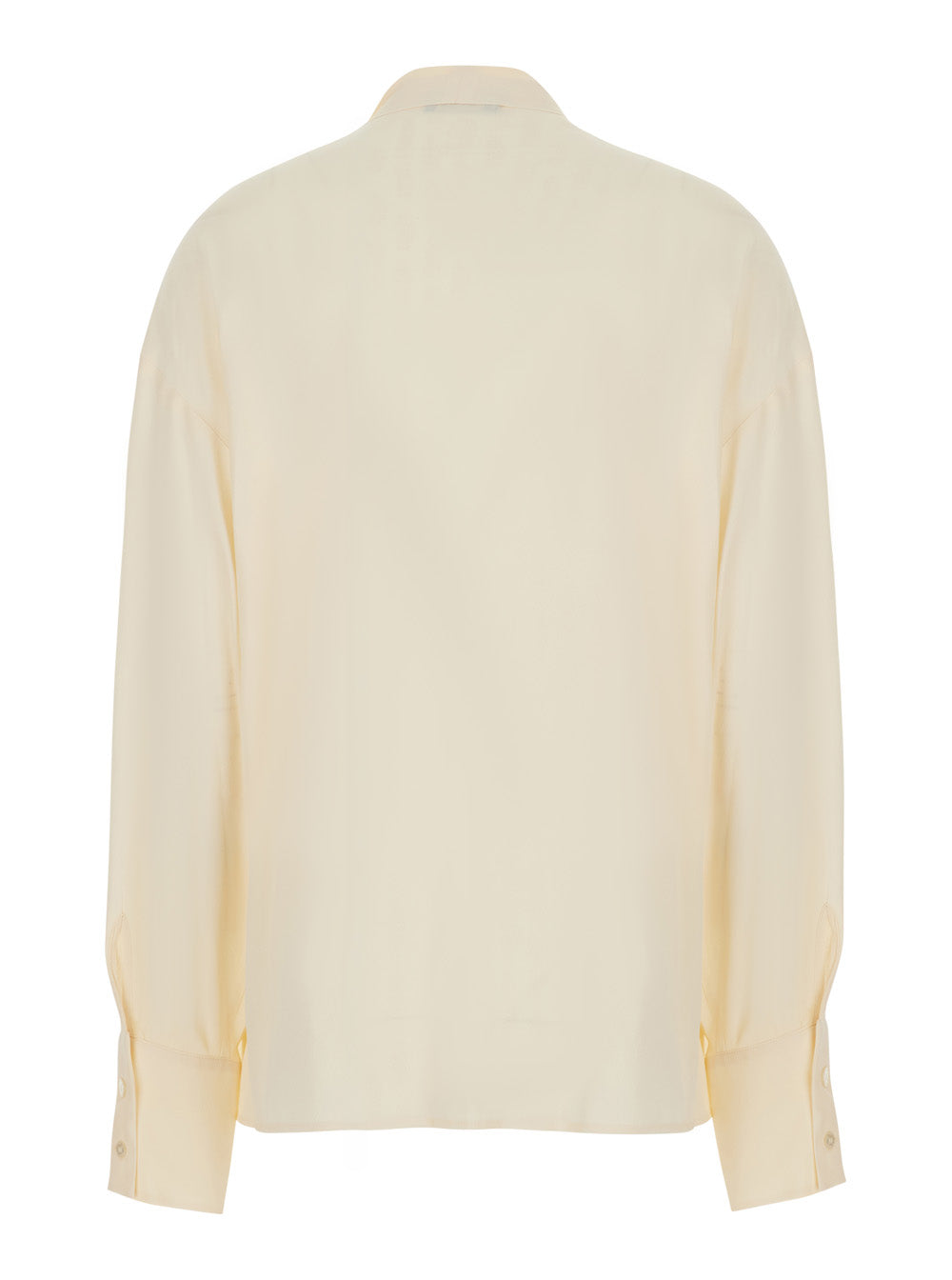 Etro Women White Shirt With Scarf And Tone-On-Tone Jacquard Motif In Silk Blend For Women