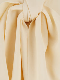 Etro Women White Shirt With Scarf And Tone-On-Tone Jacquard Motif In Silk Blend For Women