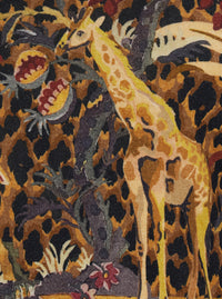 ETRO Etro Women Brown High-Neck Sweater With Animal Motif All-Over In Wool Blend Women