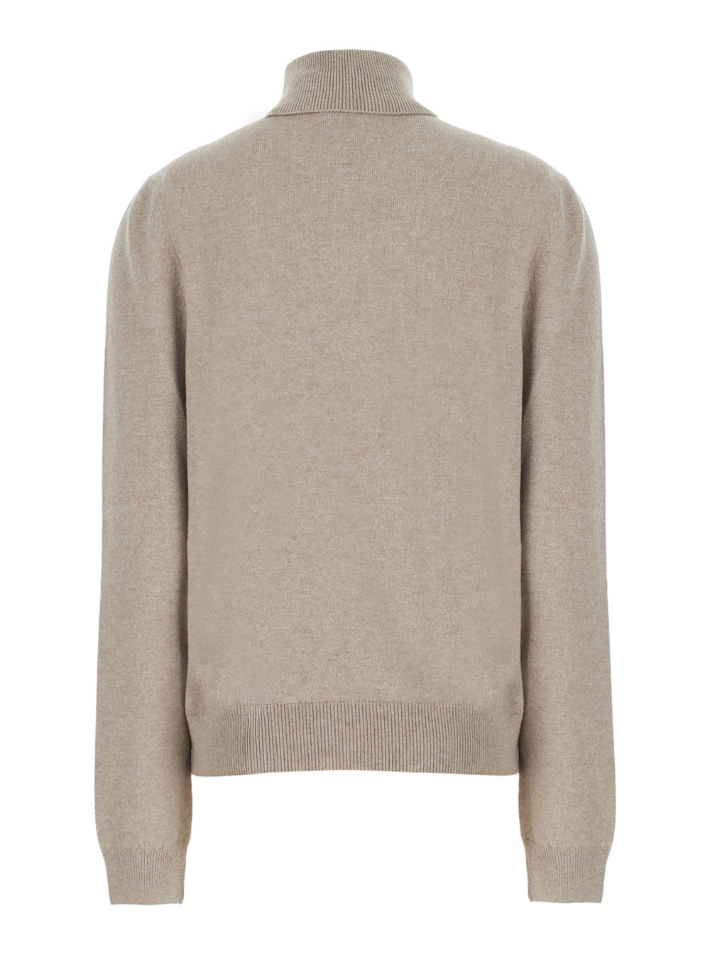 Etro Women Beige High-Neck Sweater With Front Print In Blend Wool For Women