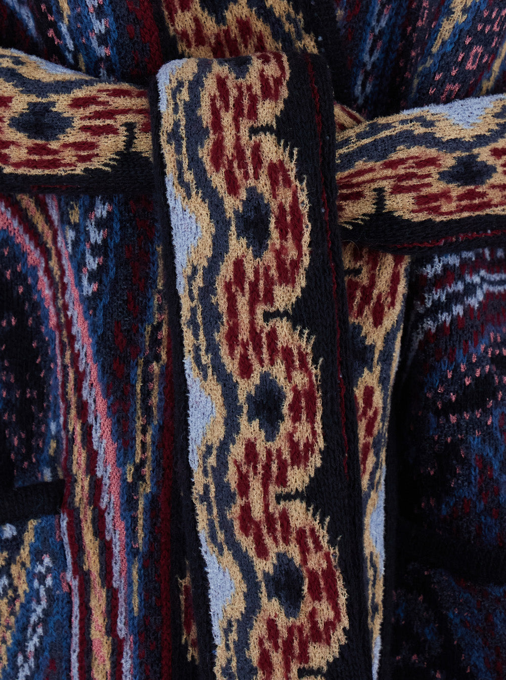 Etro Women Multicolor Cardigan With V-Neck And All-Over Print In Blend Wool For Women