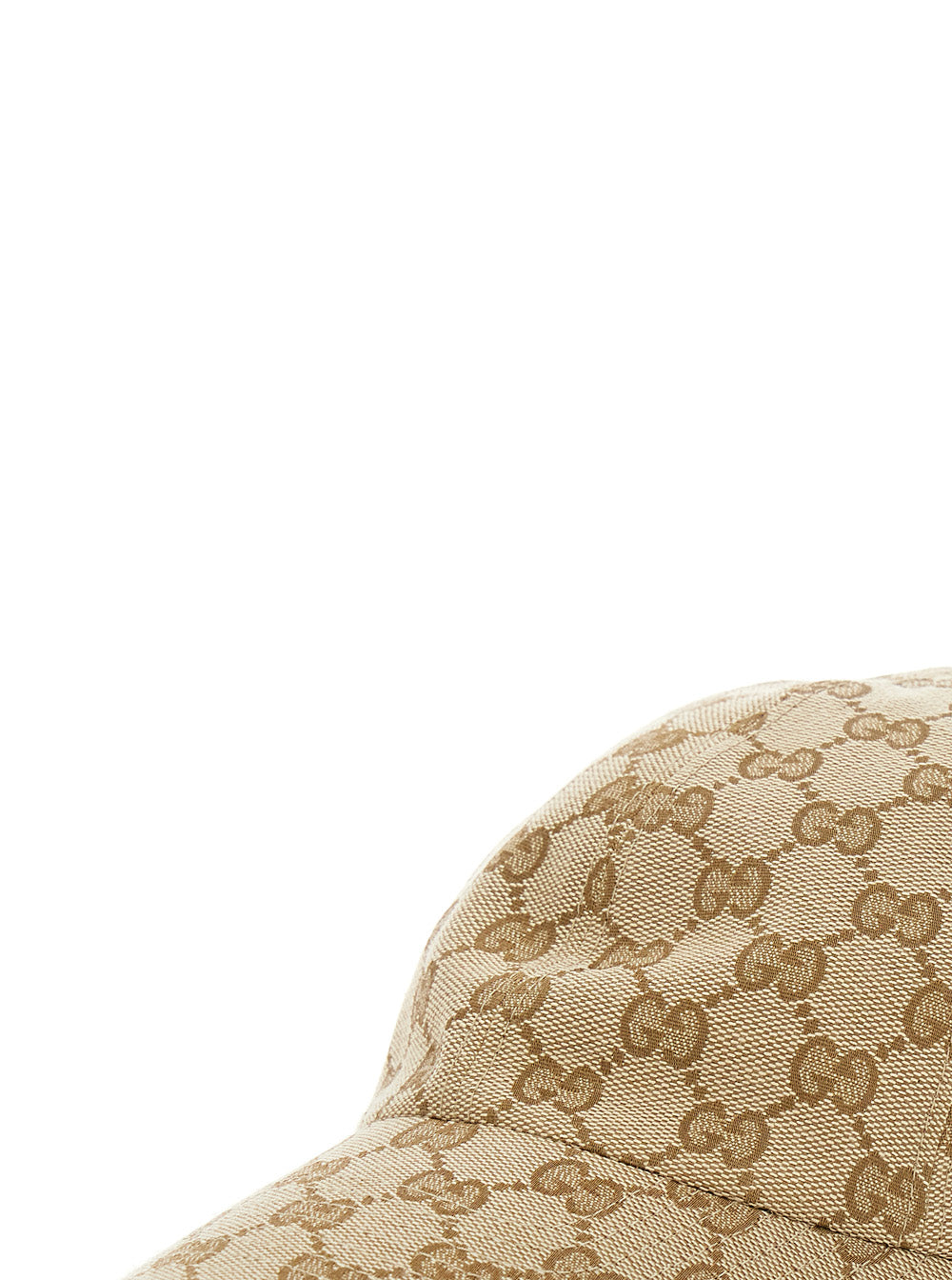 Gucci Women Beige Hat With All-Over Gg Motif In Cotton For Women