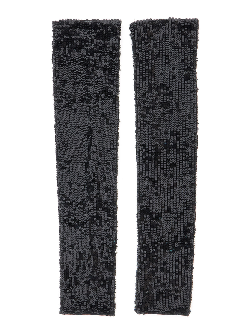 P.A.R.O.S.H. Women Black Gloves With All-Over Applied Sequins In Viscose Women