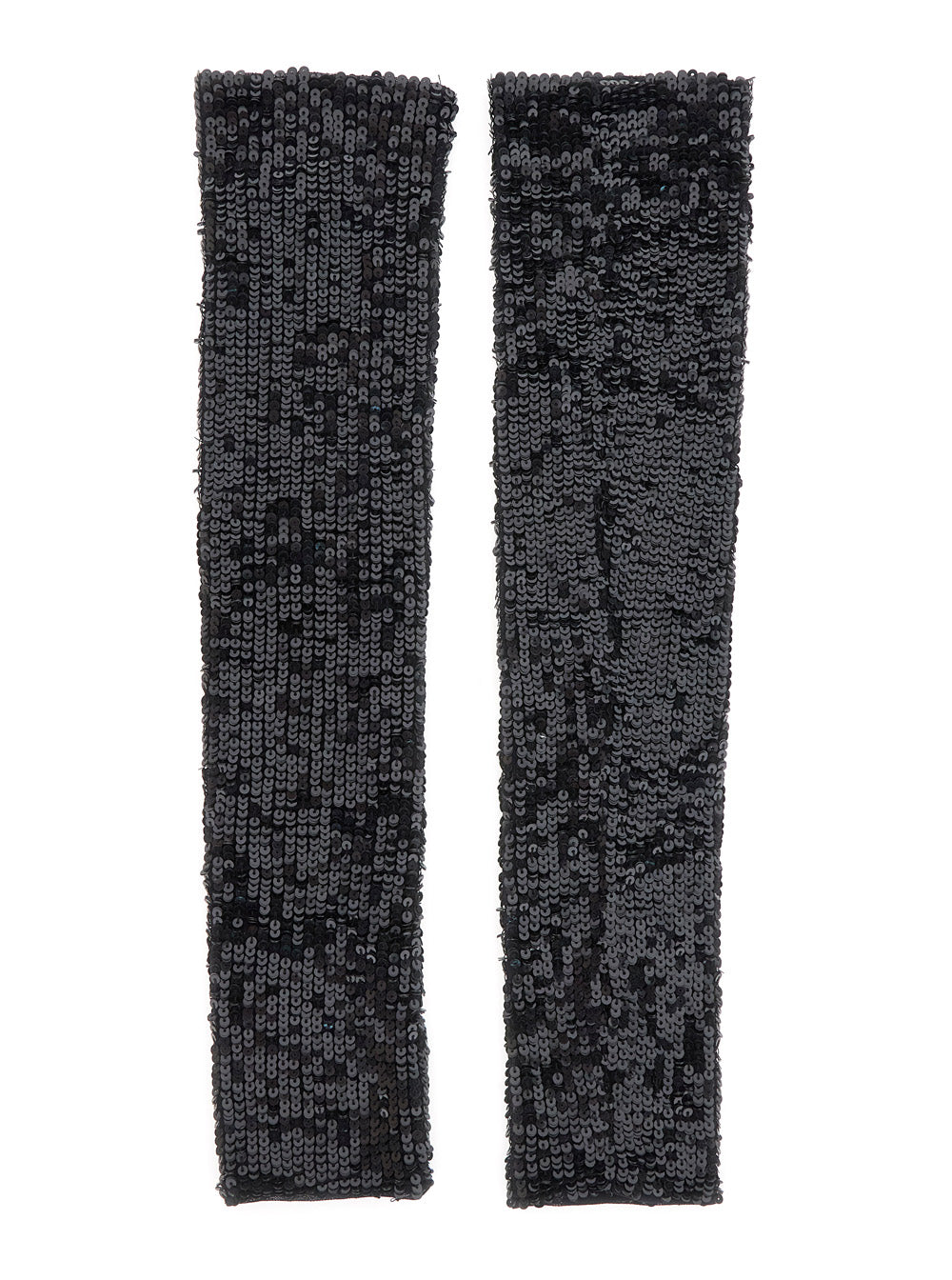 P.A.R.O.S.H. Women Black Gloves With All-Over Applied Sequins In Viscose Women