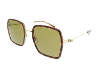 Gucci Gucci GG1848S-002 Havana Square Slim Metal Womens Sunglasses