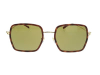 Gucci Gucci GG1848S-002 Havana Square Slim Metal Womens Sunglasses