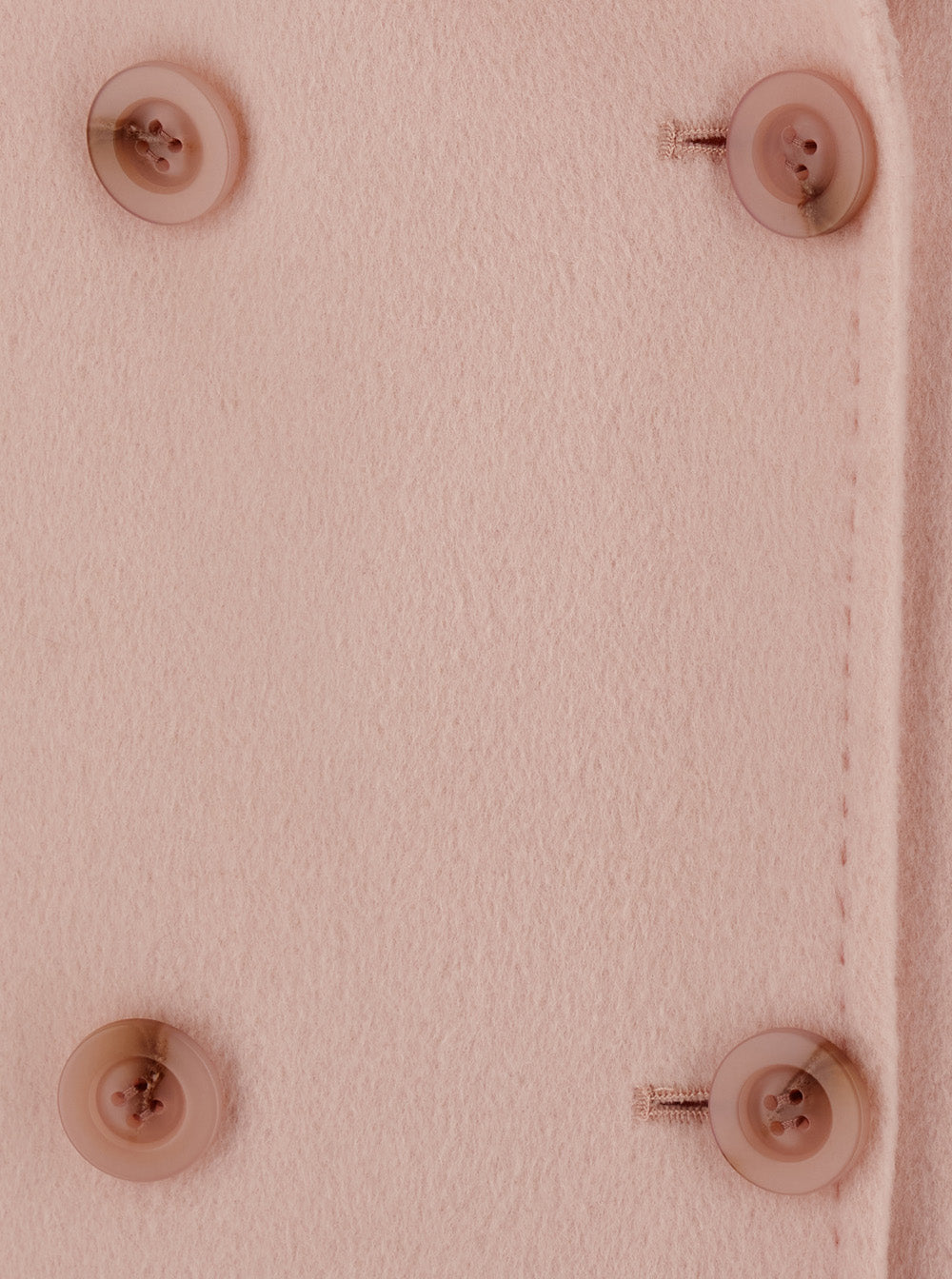 Leplain Women Pink Double-Breasted Coat With Classic Lapels In Wool Women