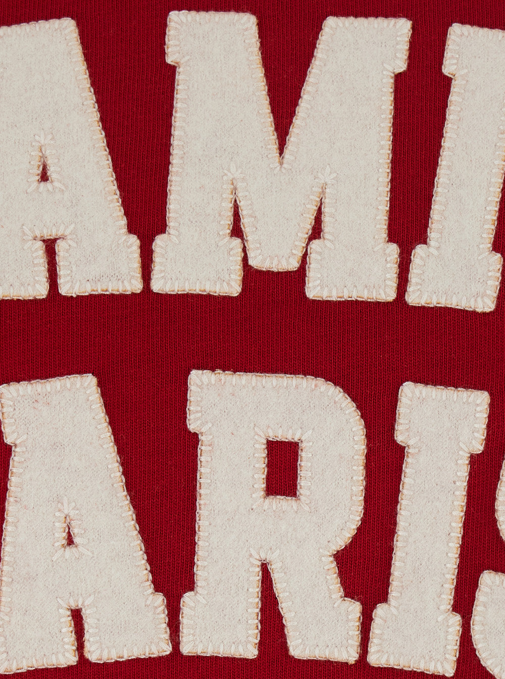 Ami Paris Women Red T-Shirt With Embroidered Logo On The Front In Cotton For Women