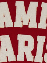 Ami Paris Women Red T-Shirt With Embroidered Logo On The Front In Cotton For Women