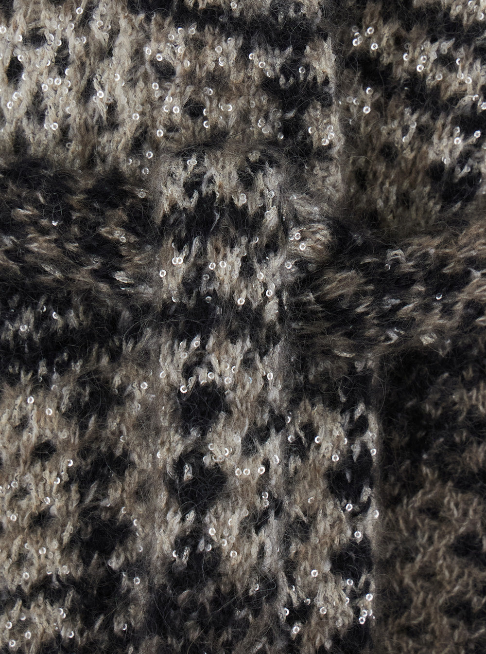 BRUNELLO CUCINELLI Brunello Cucinelli Women Multicolor Cardigan With Belt And All-Over Applied Sequins In Mohair And Wool Blend Women