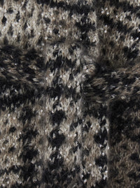 BRUNELLO CUCINELLI Brunello Cucinelli Women Multicolor Cardigan With Belt And All-Over Applied Sequins In Mohair And Wool Blend Women