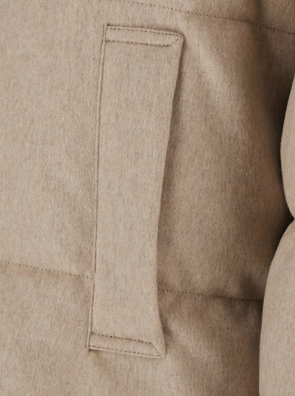 Max Mara Women 'Divina' Beige Down Jacket With High Collar And Reversible Design In Cashmere And Tech Fabric For Women