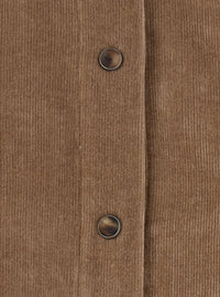 Brunello Cucinelli Women Beige Shirt With Classic Collar In Corduroy For Women