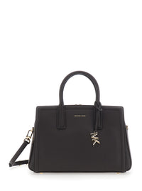 MICHAEL MICHAEL KORS Michael Michael Kors Women Laila Tote Bag With Leather Details And Handles, Tech Fabric, Brown, Woman