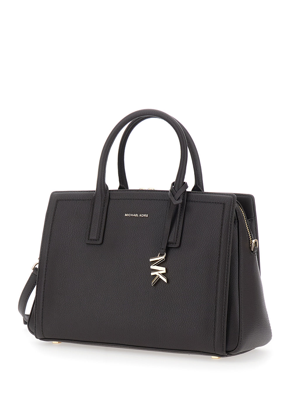 MICHAEL MICHAEL KORS Michael Michael Kors Women Laila Tote Bag With Leather Details And Handles, Tech Fabric, Brown, Woman
