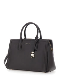 MICHAEL MICHAEL KORS Michael Michael Kors Women Laila Tote Bag With Leather Details And Handles, Tech Fabric, Brown, Woman