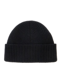 AMI PARIS Ami Paris Men Black Beanie With Adc Patch On The Front In Wool For Men
