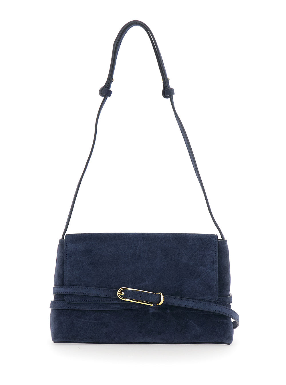 LIFFNER Liffner Women Shoulder Bag Blue With Leather Belt