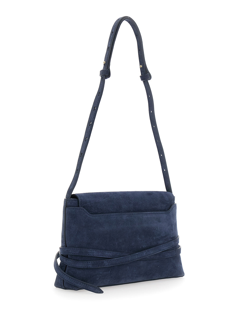 LIFFNER Liffner Women Shoulder Bag Blue With Leather Belt