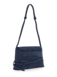 LIFFNER Liffner Women Shoulder Bag Blue With Leather Belt