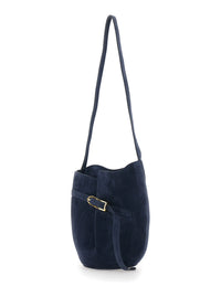 LIFFNER Liffner Women Crossbody Bag Blue With Leather Belt