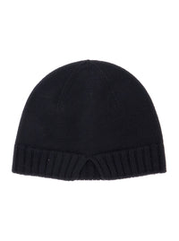 Bottega Veneta Men Blue Beanie With Logo Lettering Embroidery On The Front In Wool For Men