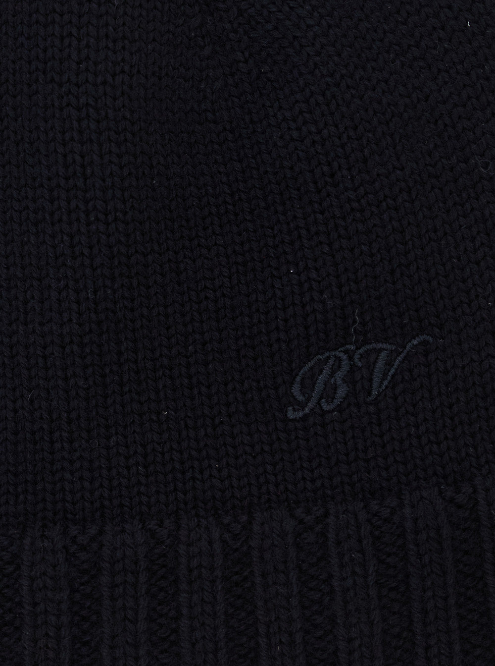 Bottega Veneta Men Blue Beanie With Logo Lettering Embroidery On The Front In Wool For Men