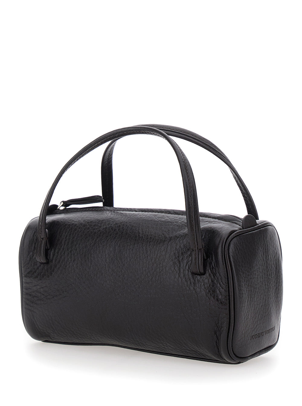NOTHING WRITTEN Nothing Written Women Handbag With Leather Handles And Zip Closure In Brown Woman