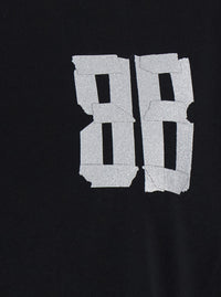 Balenciaga Women Black Crew-Neck T-Shirt With Front And Back Logo In Cotton Women