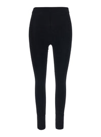 BALENCIAGA Balenciaga Women Black Leggings With Back Logo Lettering In Viscose Women