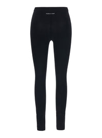 BALENCIAGA Balenciaga Women Black Leggings With Back Logo Lettering In Viscose Women