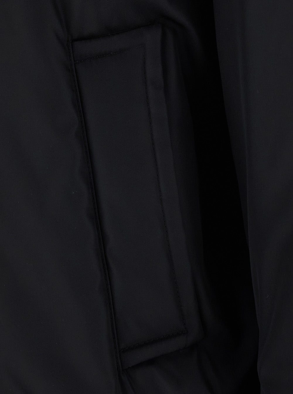 Balenciaga Men Black Bomber Jacket With Shirt Collar And Logo On The Front In Tech Fabric For Men