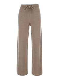 MAX MARA Max Mara Women 'Fiabe' Beige Trousers With Pockets And Elasticated Waist In Cashmere Women