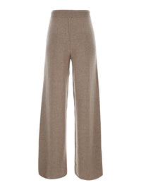 MAX MARA Max Mara Women 'Fiabe' Beige Trousers With Pockets And Elasticated Waist In Cashmere Women