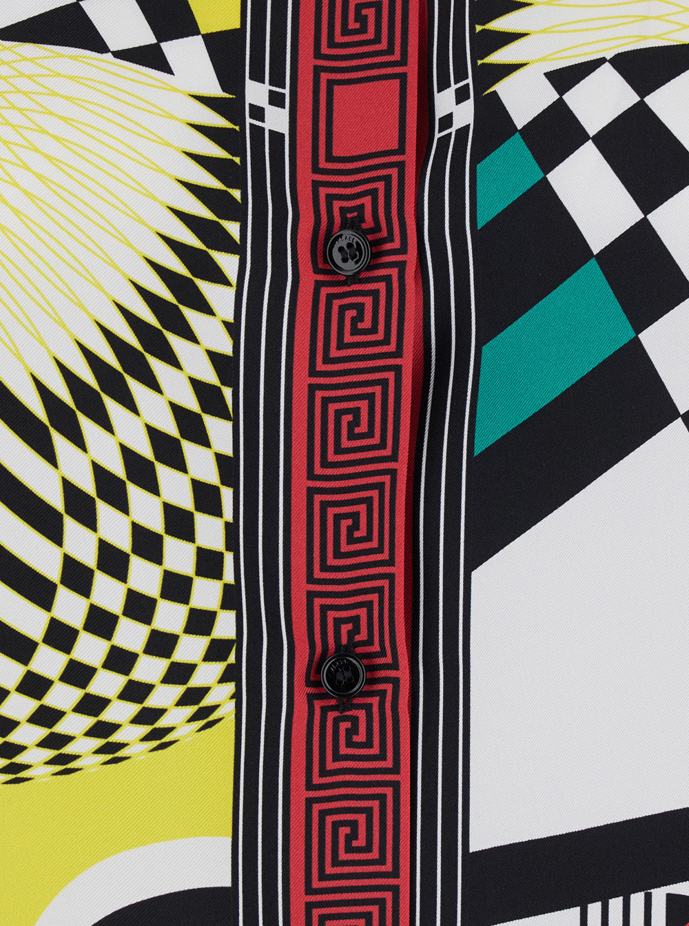 Versace Women Multicolor Shirt With All-Over Foulard Print In Silk Twill Women