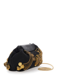 DRIES VAN NOTEN Dries Van Noten Women Clutch Blossom With Black Cotton Unisex