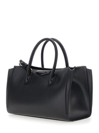 Givenchy Women Handbag With Logo Detail On The Front In Black Leather For Women