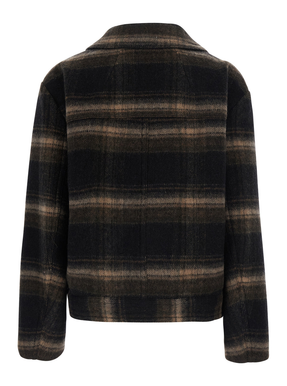 Isabel Marant Etoile Women 'Galeane' Brown Jacket With Striped Motif And Fringe Details In Fabric Women