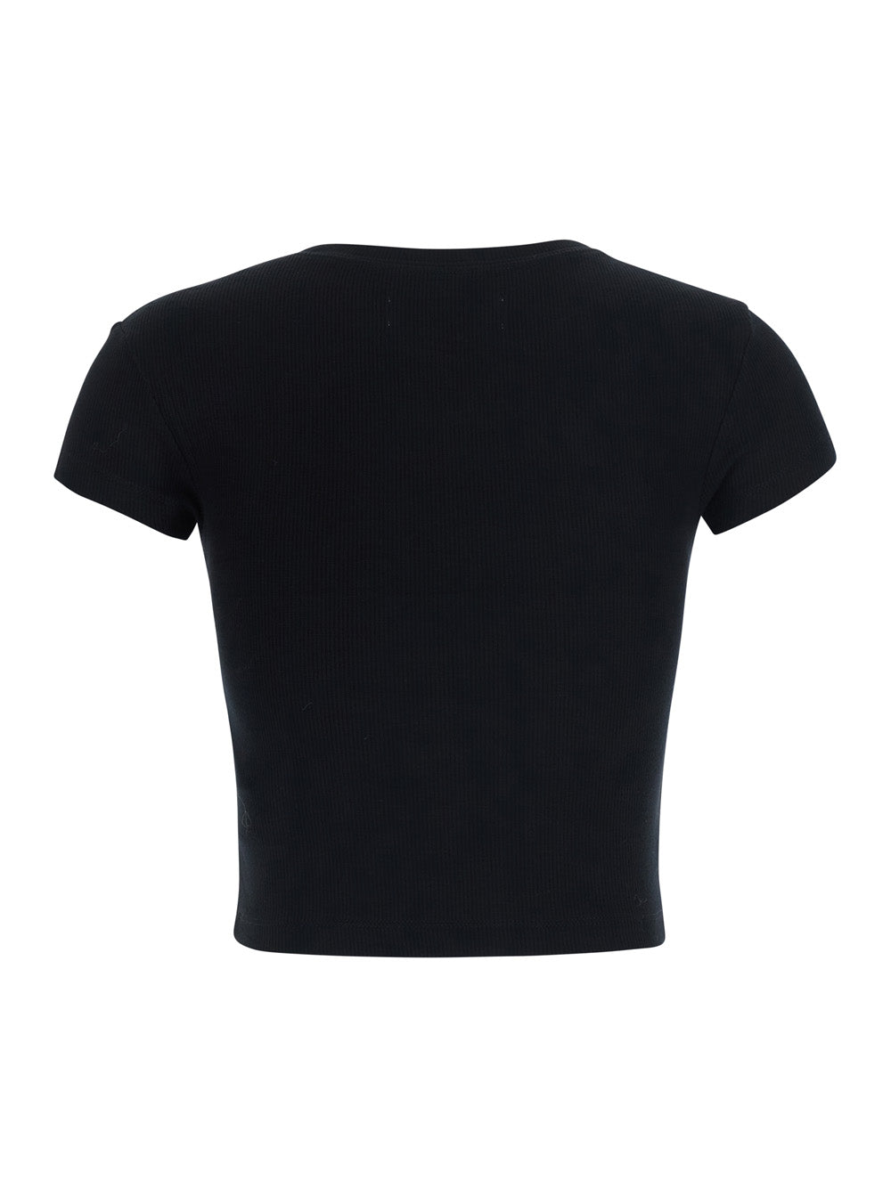 Vivienne Westwood Women Black T-Shirt With Embroidered Logo On The Front In Viscose For Women
